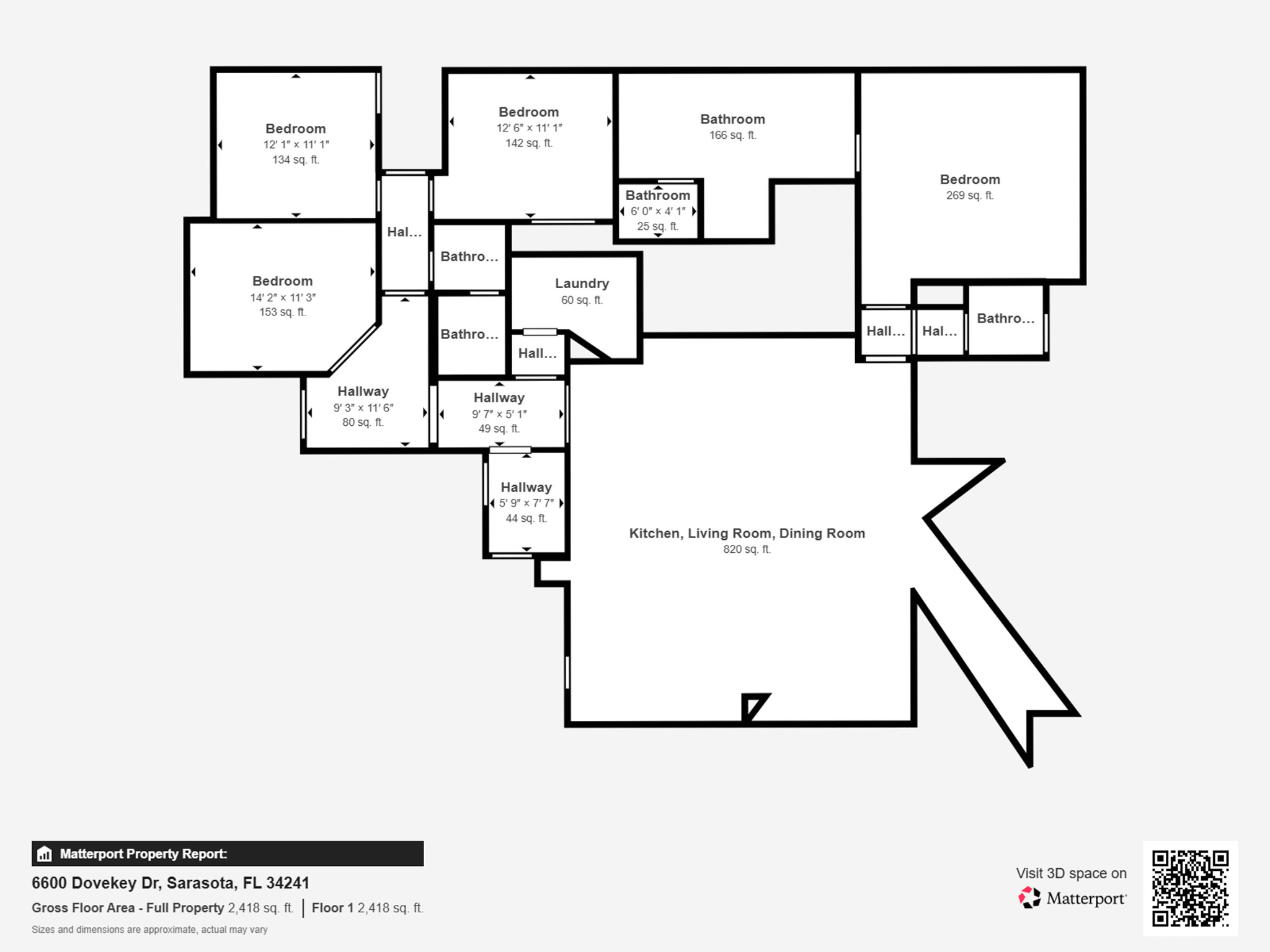 Measurements - 6600 Dovekey Dr