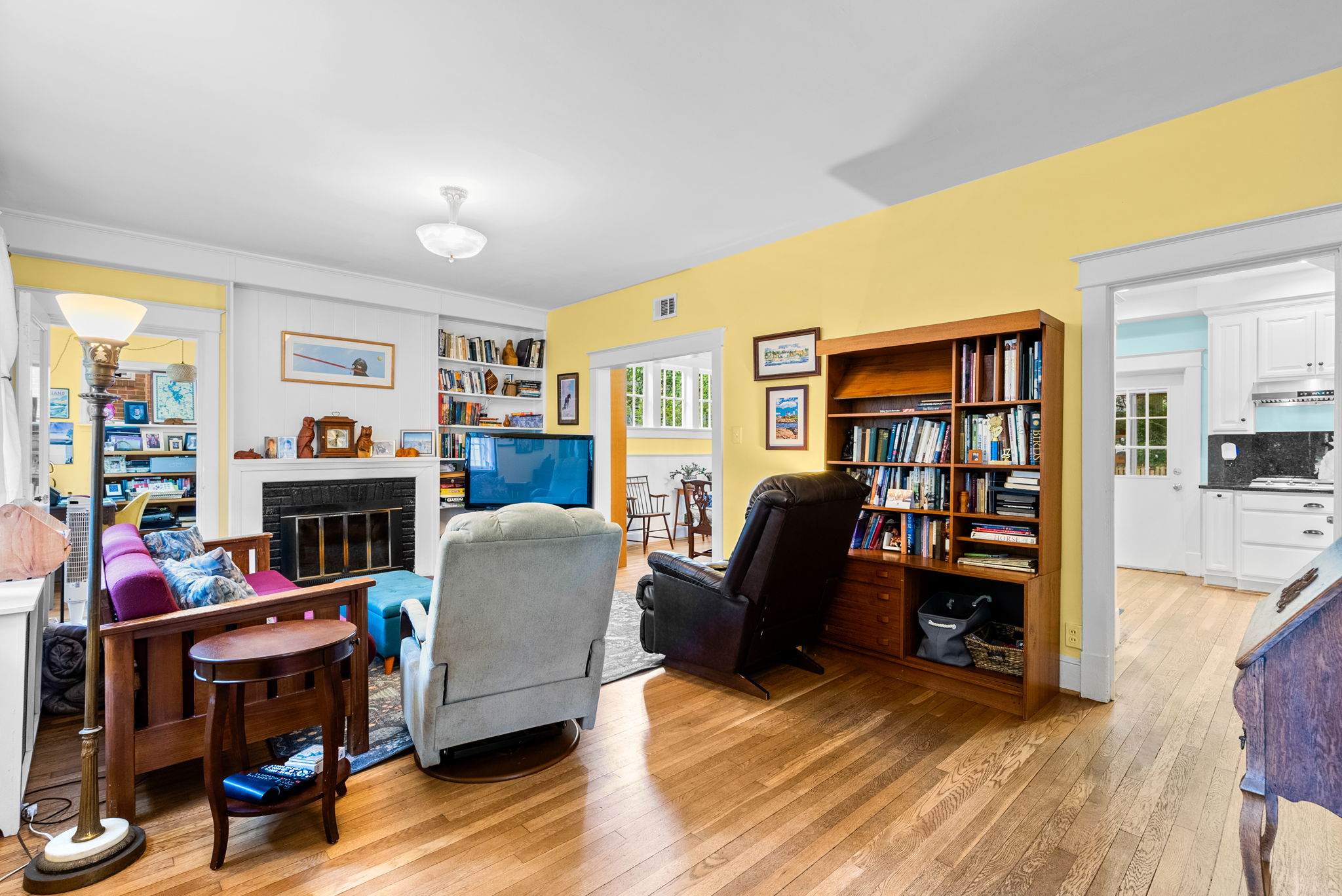 Living Room with Fireplace