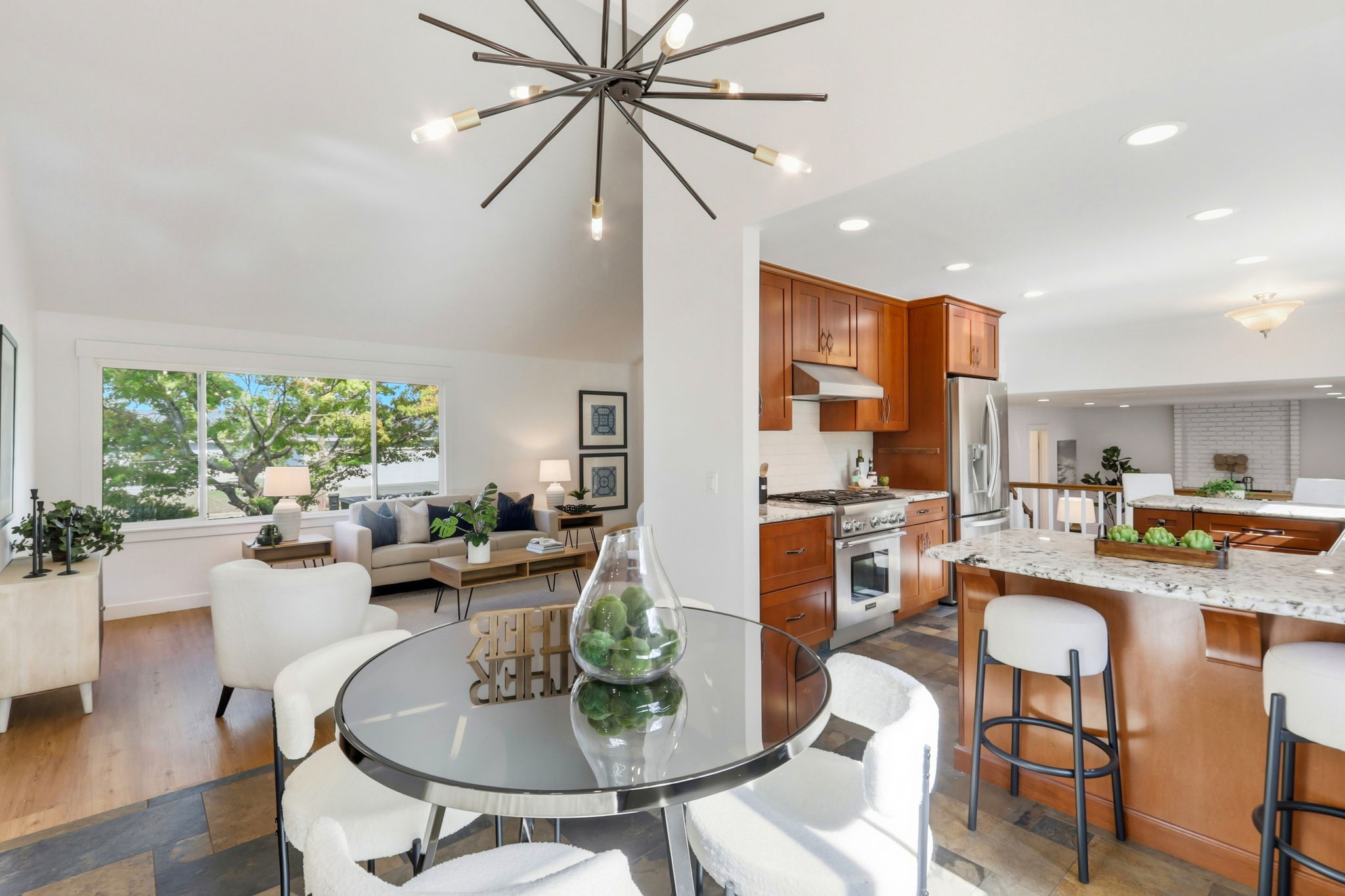 Dining room with view of Kitchen and Living Room