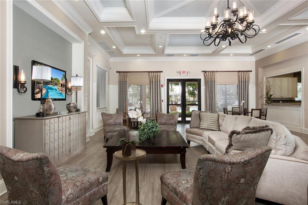 Social activities room and kitchen.