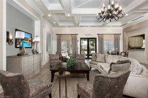 Social activities room and kitchen.