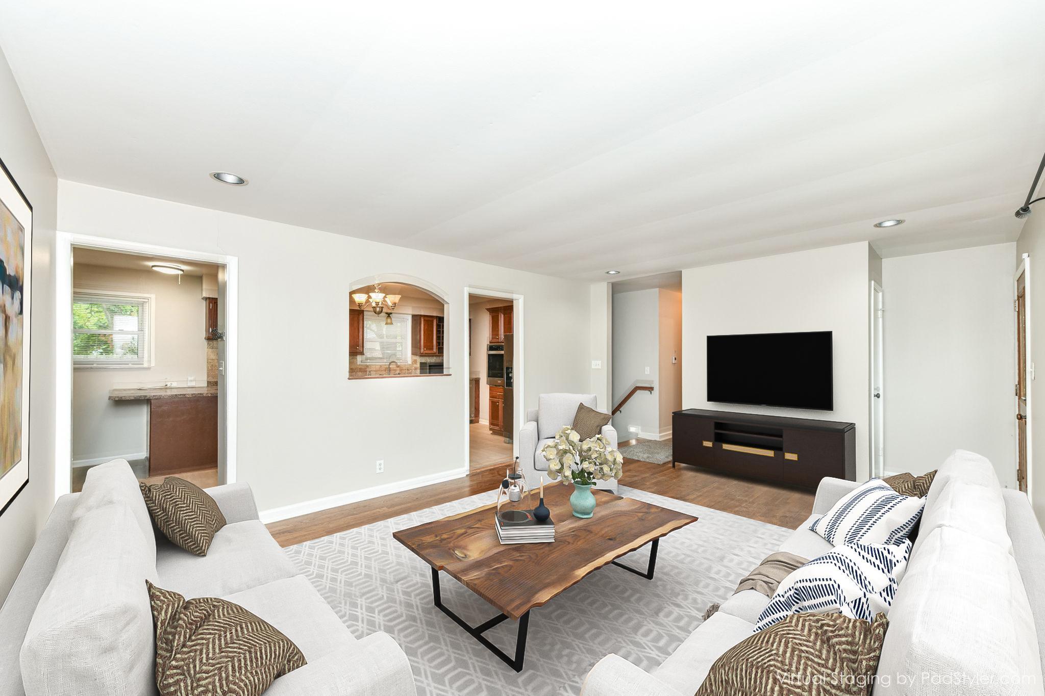 Living Room - virtually staged