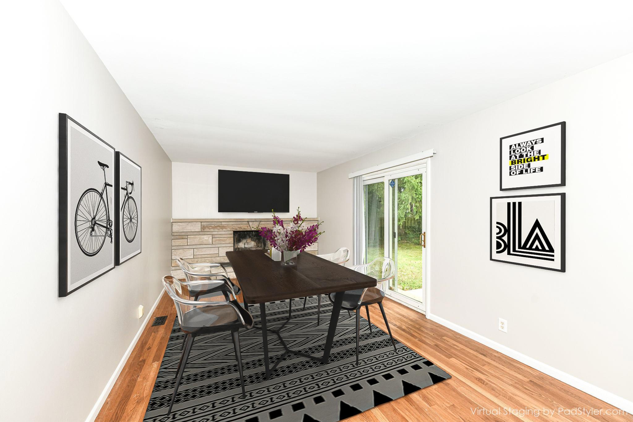Dining Room - virtually staged