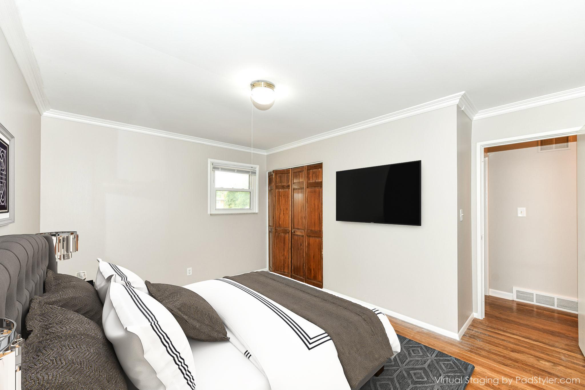 Primary Bedroom - virtually staged
