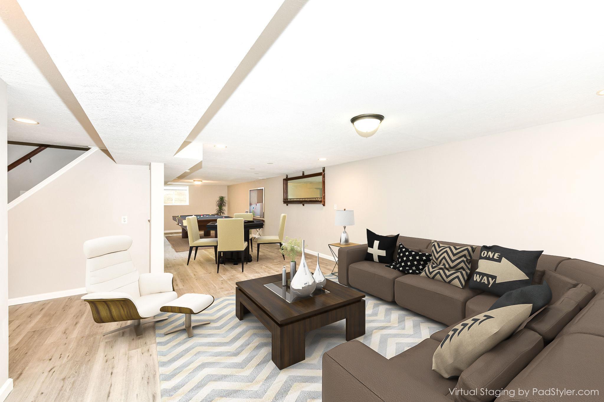 Family Room - virtually staged
