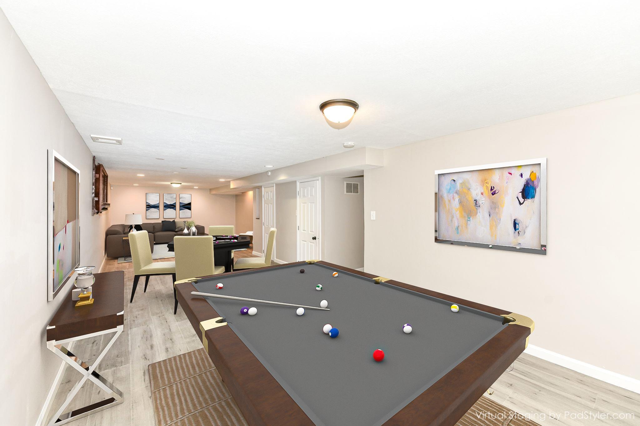Family Room - virtually staged