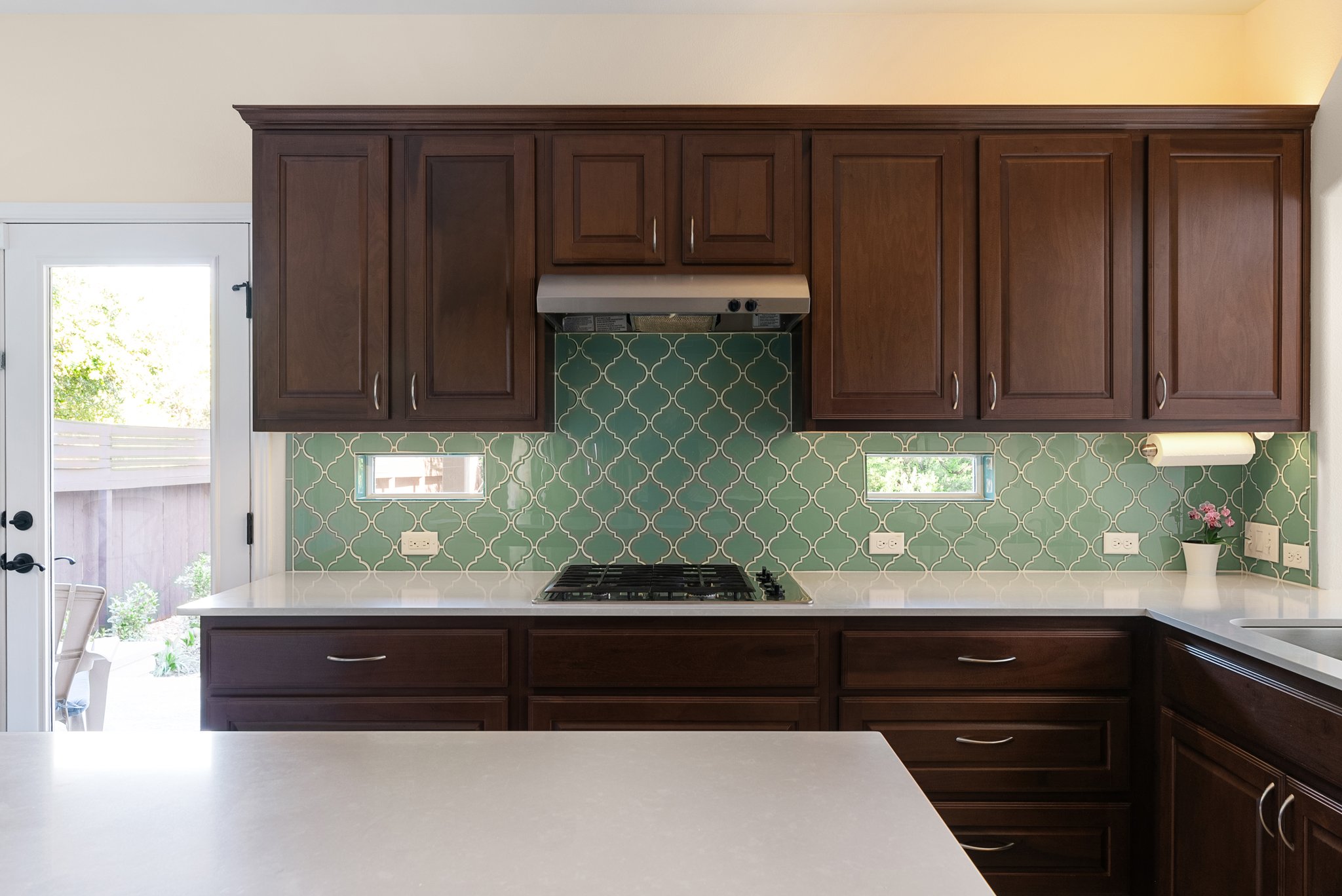 Beautiful Backsplash and Stainless Appliances