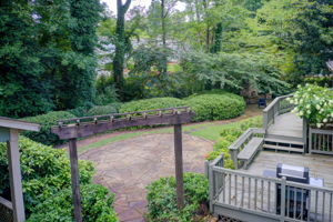 56 Aerial Back Yard w Deck