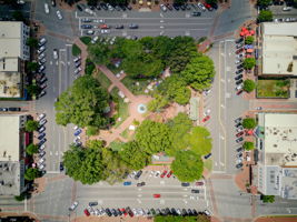 80 Aerial Marietta Square Bird's Eye View B