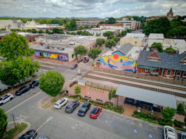 89 Aerial Marietta Welcome Center + Train Tracks A