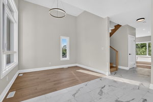 Stage this front room as a sitting room