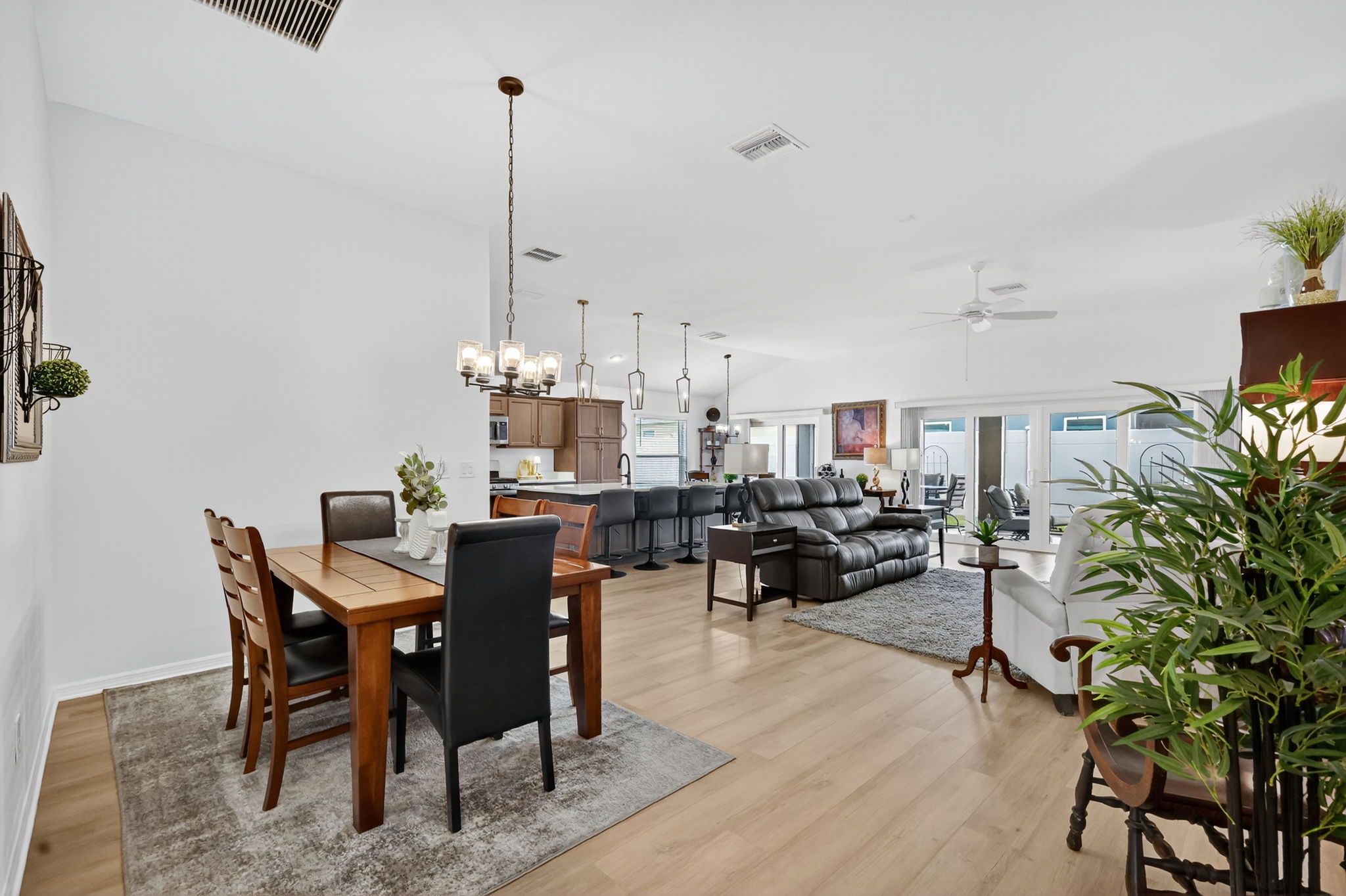 Living, Dining, And Kitchen