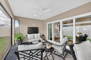 Lanai with Privacy Wall and Fencing