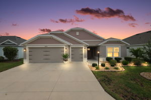 Twilight Front Elevation