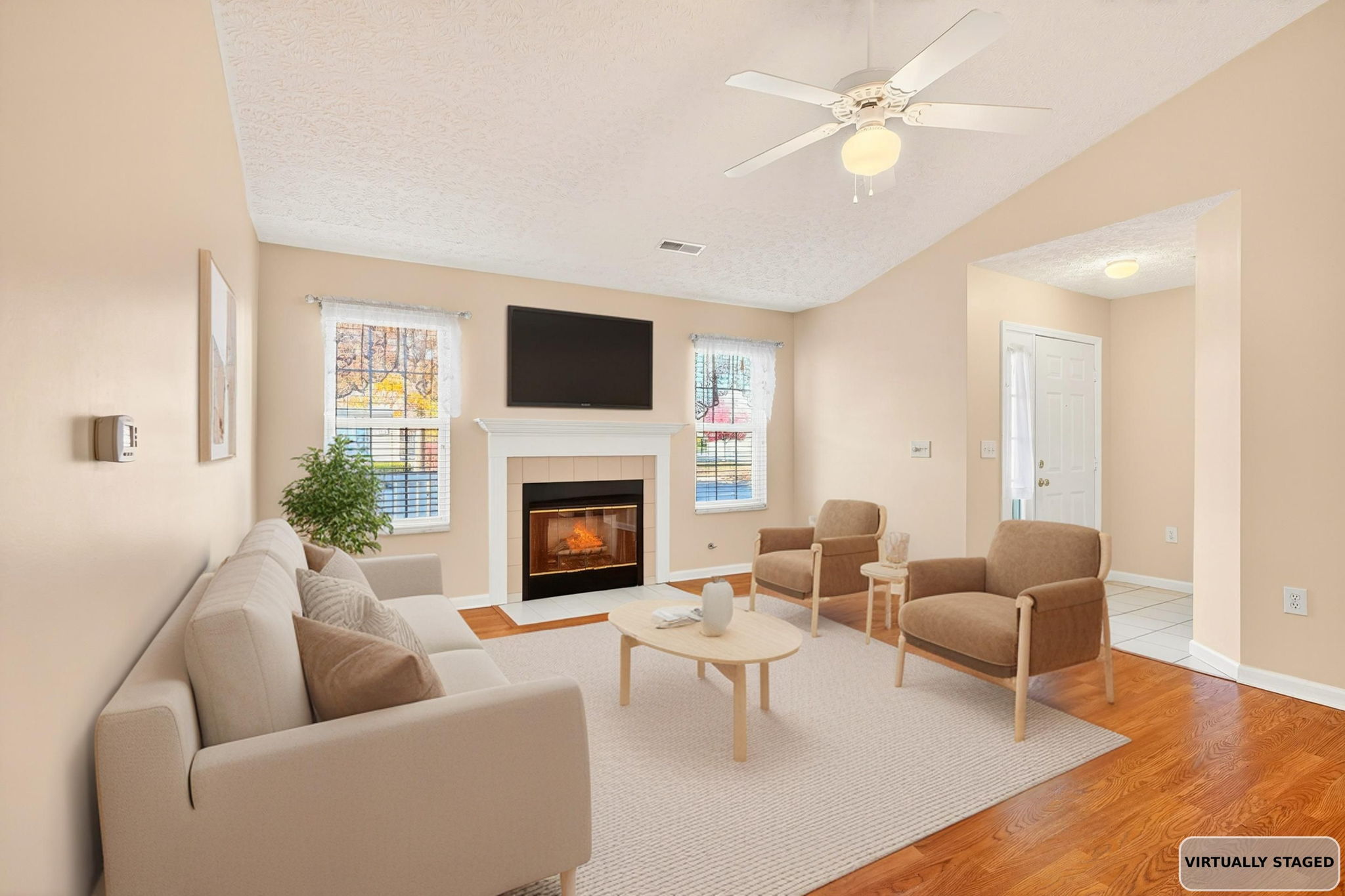 Living Room Virtually Staged