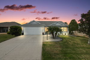 Twilight Front Elevation
