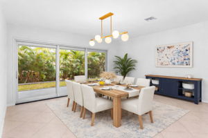 Dining room virtually  staged