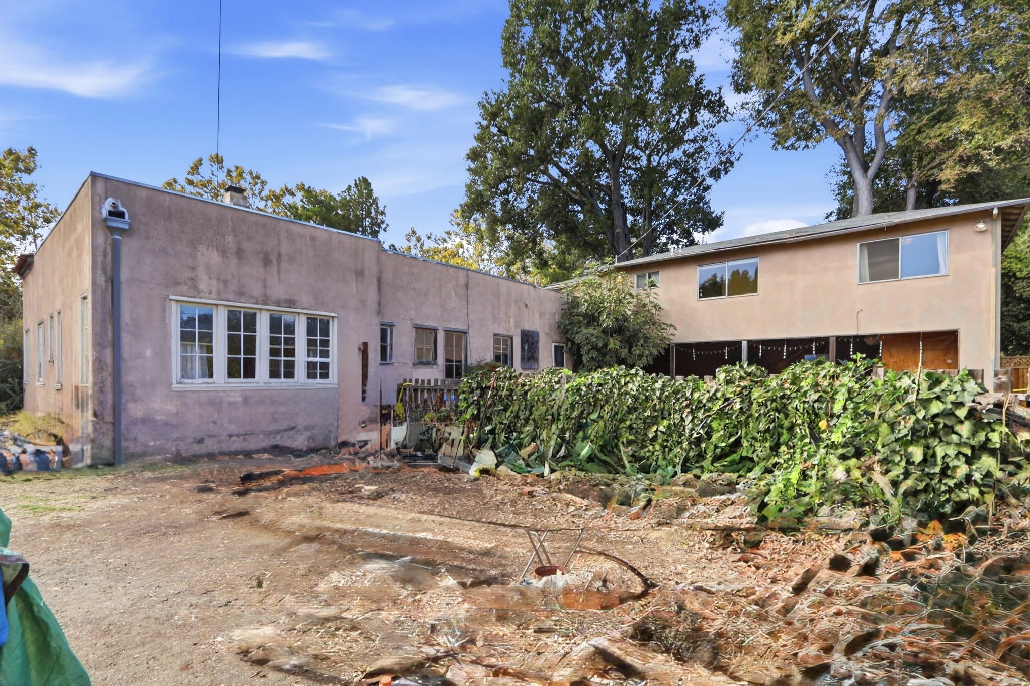 Exterior debris removed by AI