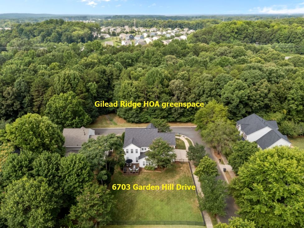 Front porch overlooks community green space
