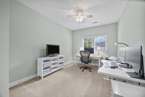 Bedroom 2 with ceiling fan