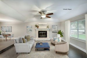 Living Room Virtually Staged