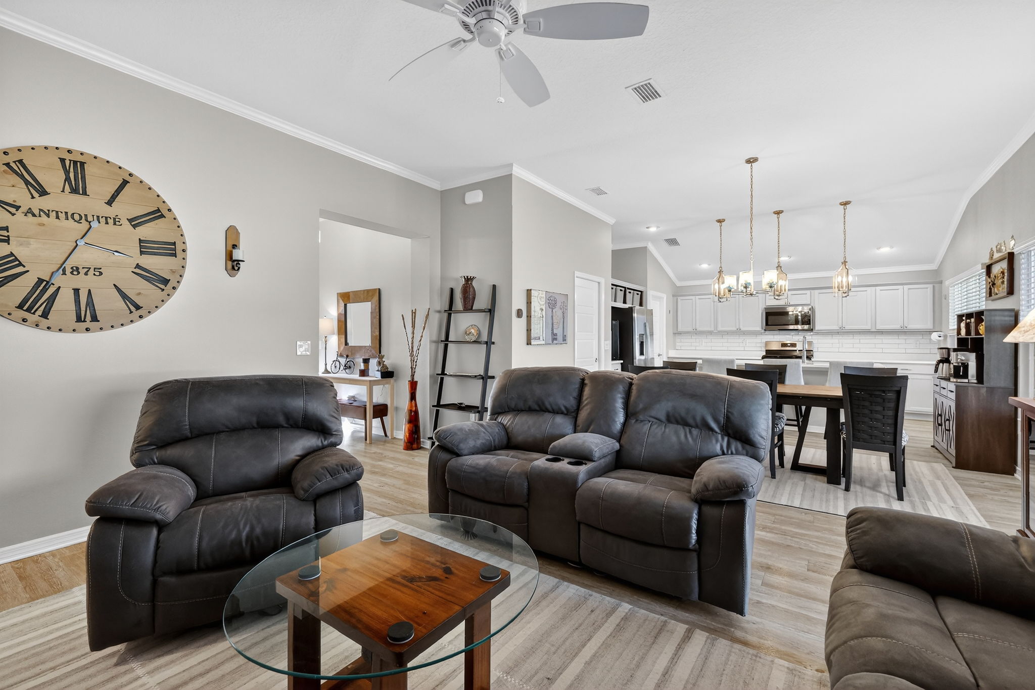 Living, Dining, and Kitchen