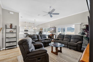 Living, Dining, and Kitchen