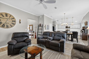 Living, Dining, and Kitchen