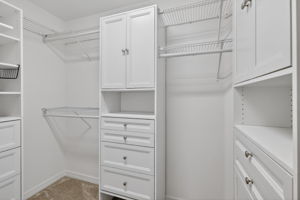 Primary Bedroom Custom Walk-In Closet