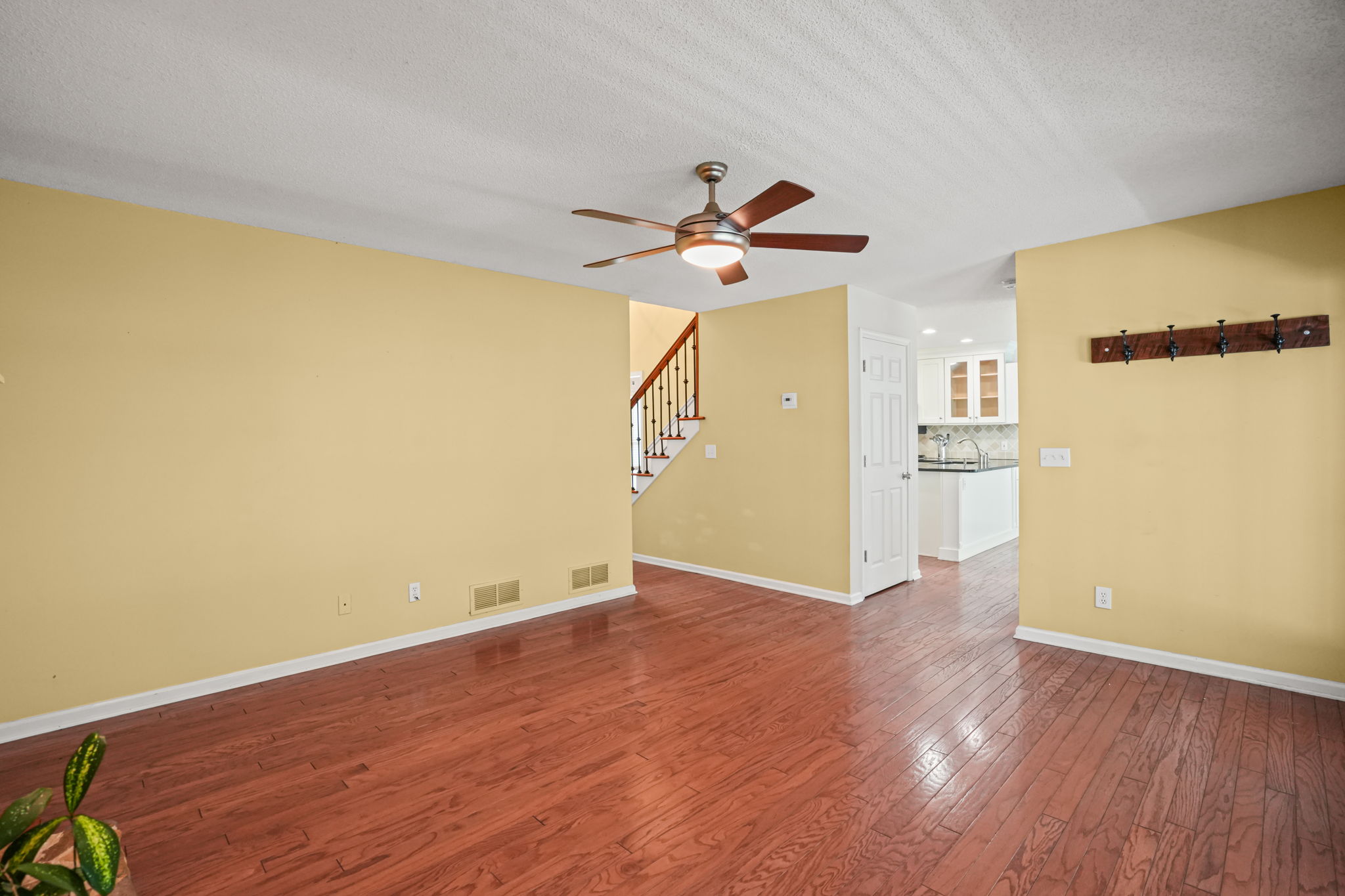 Family room flows well into the kitchen!