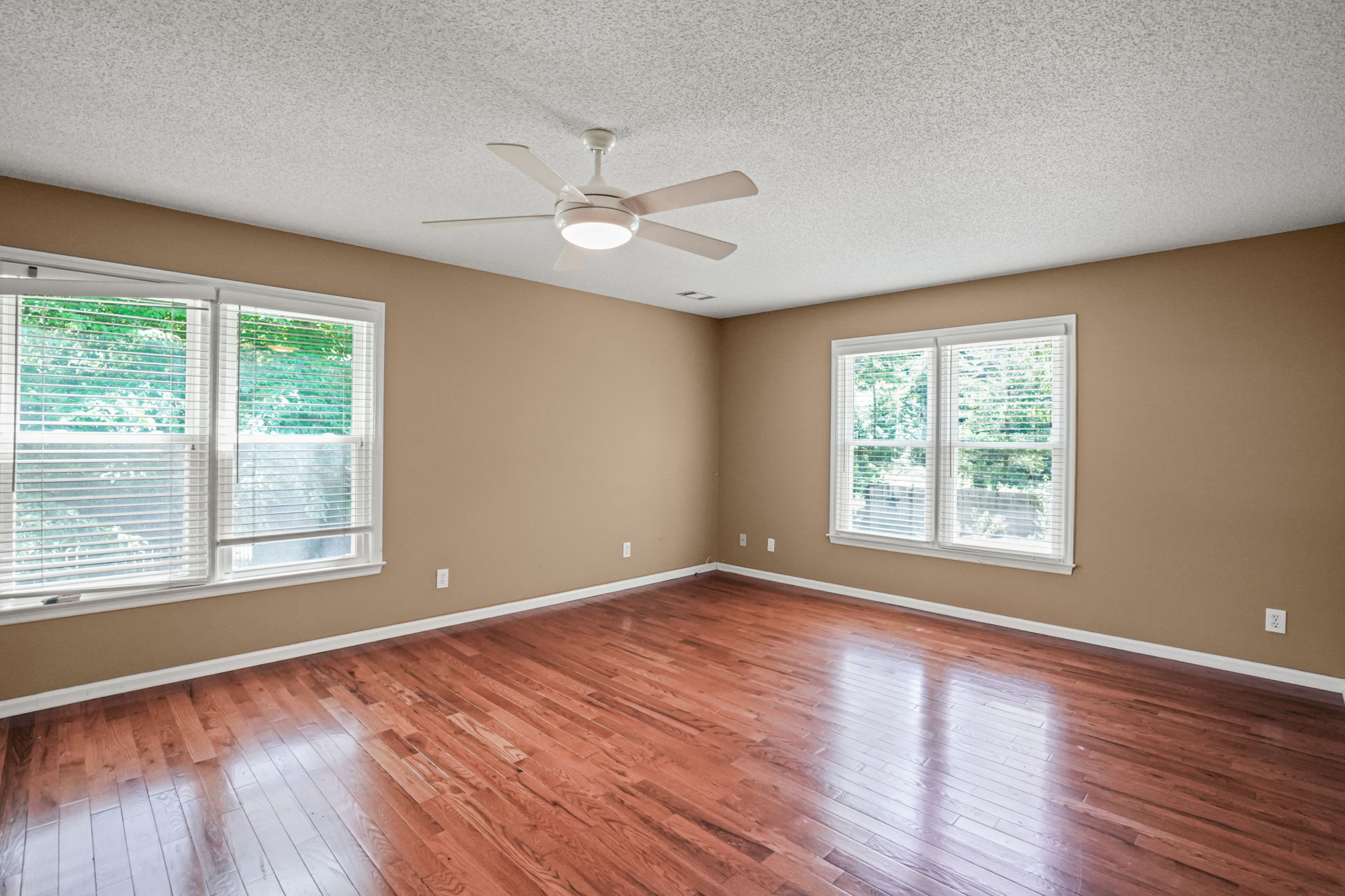 Spacious secondary bedroom with walk-in or perfect for a media room!