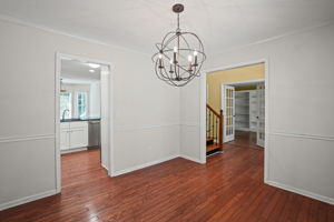 Dining room flows well with the kitchen!