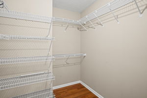 Large walk-in primary closet!