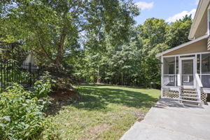 Large patio off the screened porch!