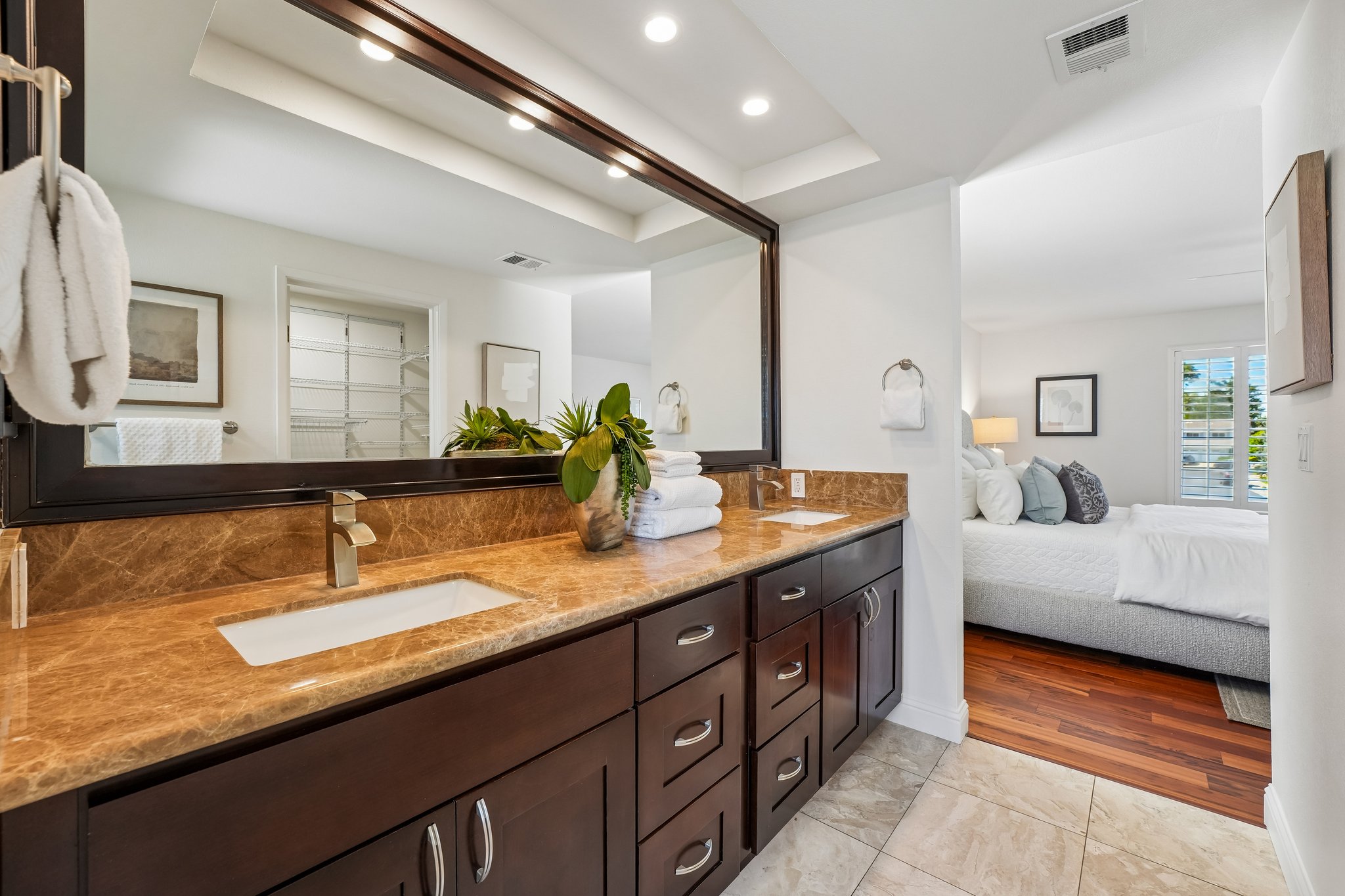 Primary Bathroom with two sinks