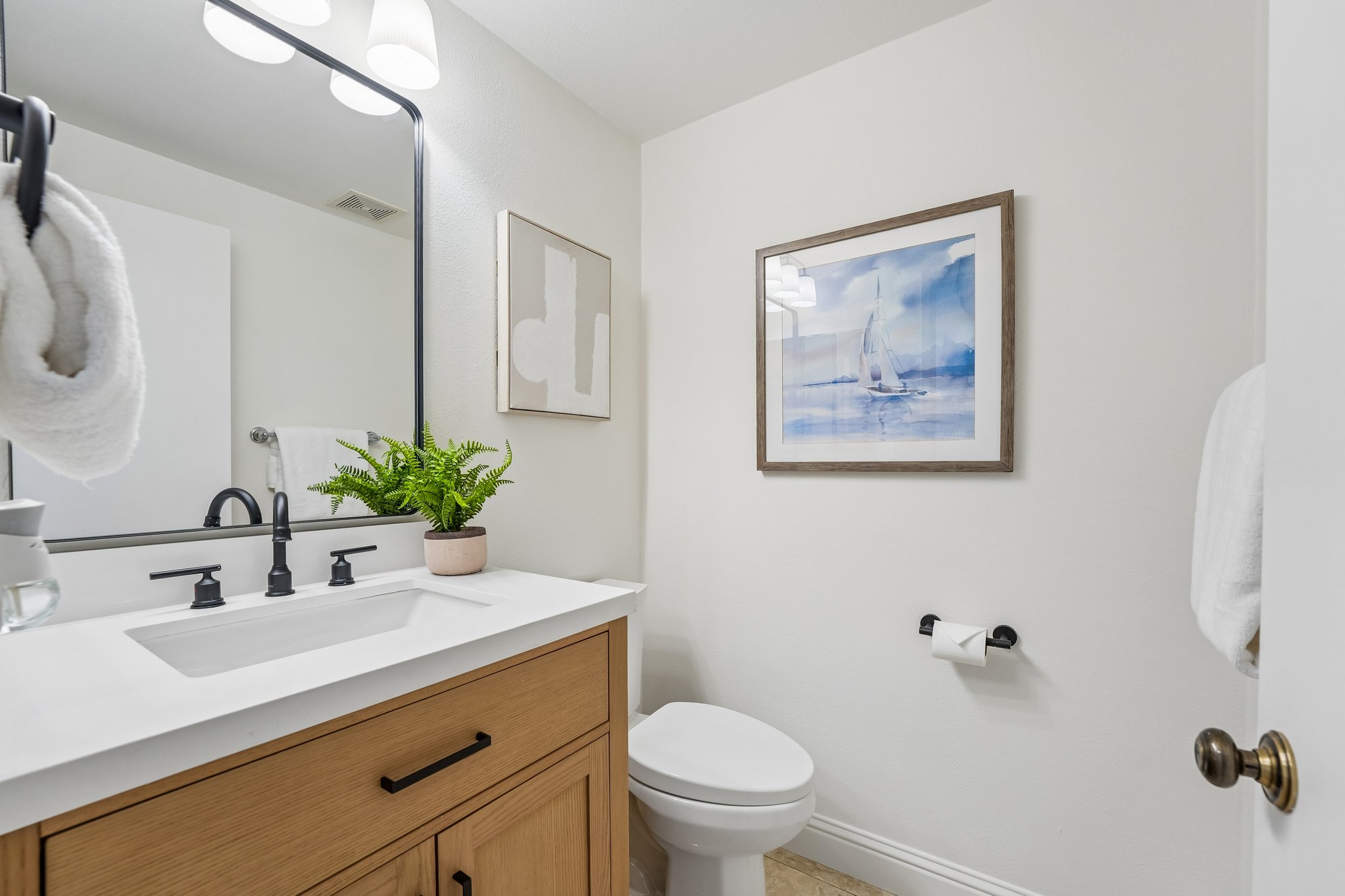 Downstairs Half Bathroom - New