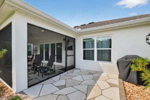 Rear Patio with Water Views