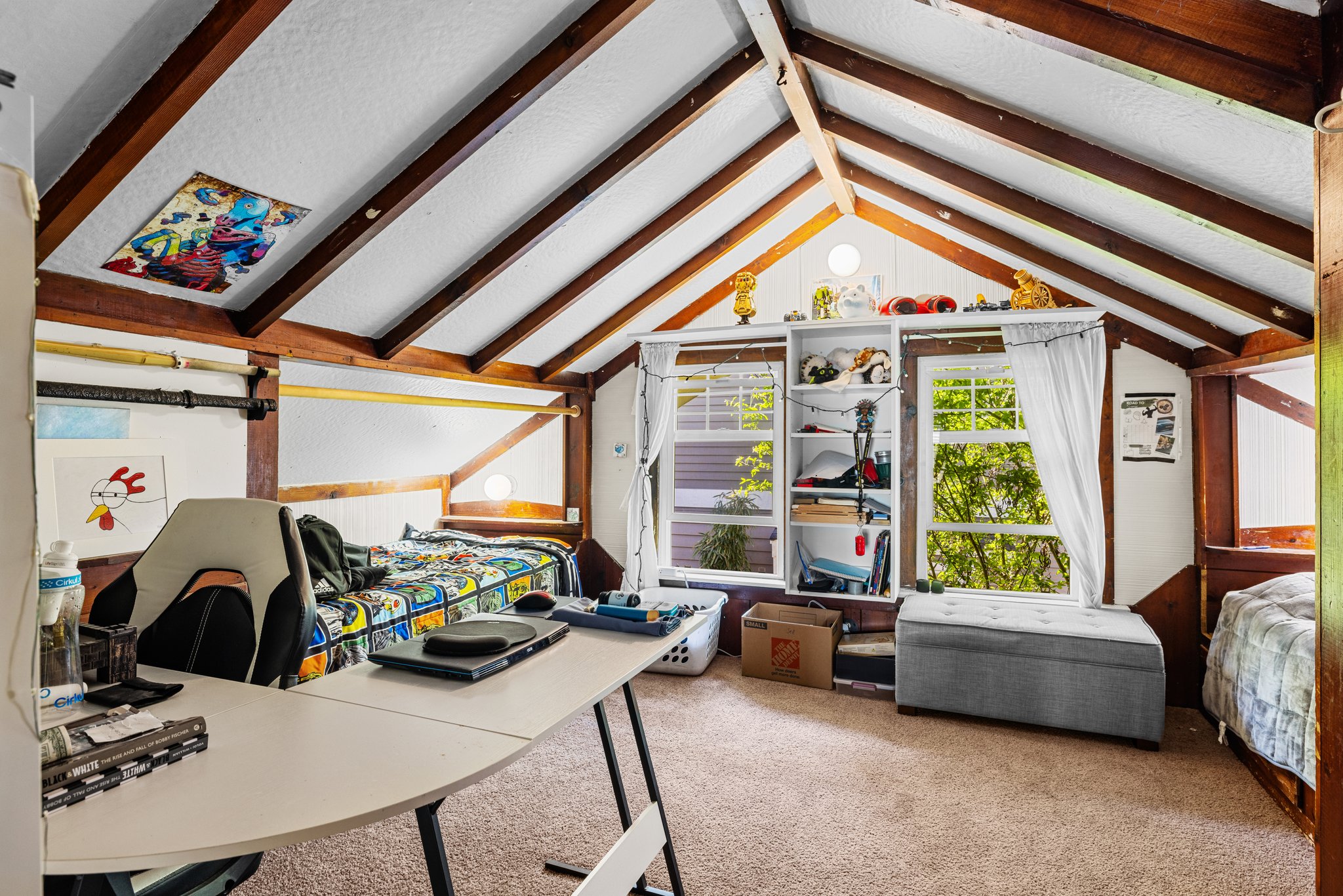 Upper: Bedroom #2, 2 twins, super spacious