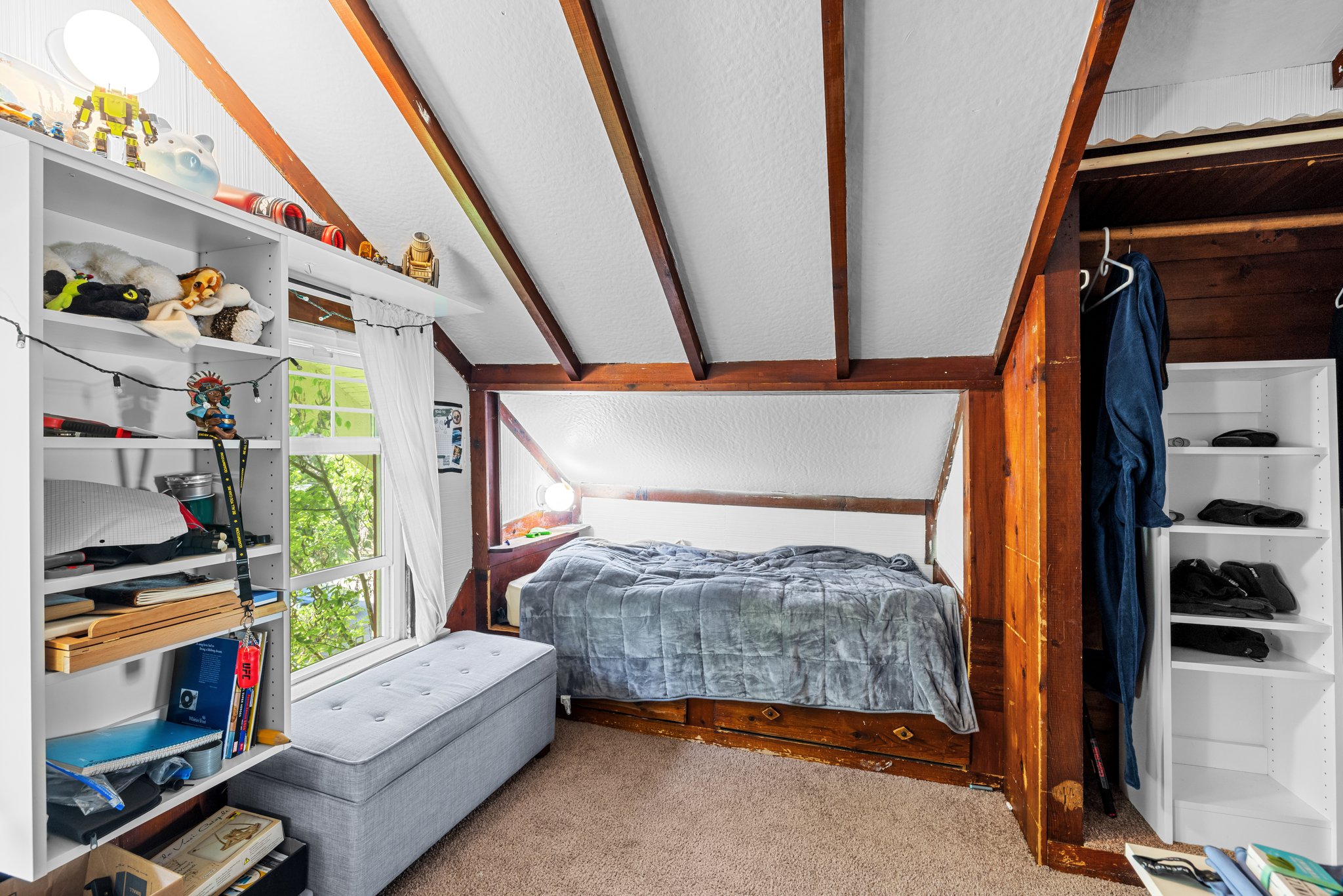 Upper: Bedroom #2 - lots of built ins and spaces