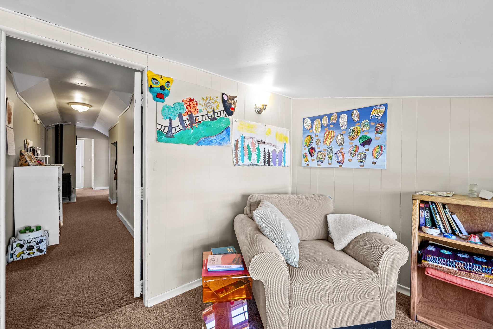 Upper: Sunroof-reading room!