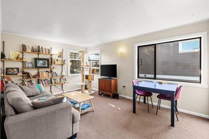 Upper: spacious living room