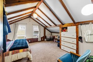 Upper: Bedroom #1, amazing woodwork and built ins