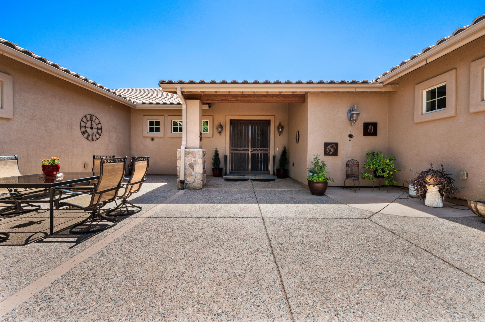 Front Entry and Courtyard