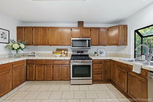 Digitally staged second floor Kitchen