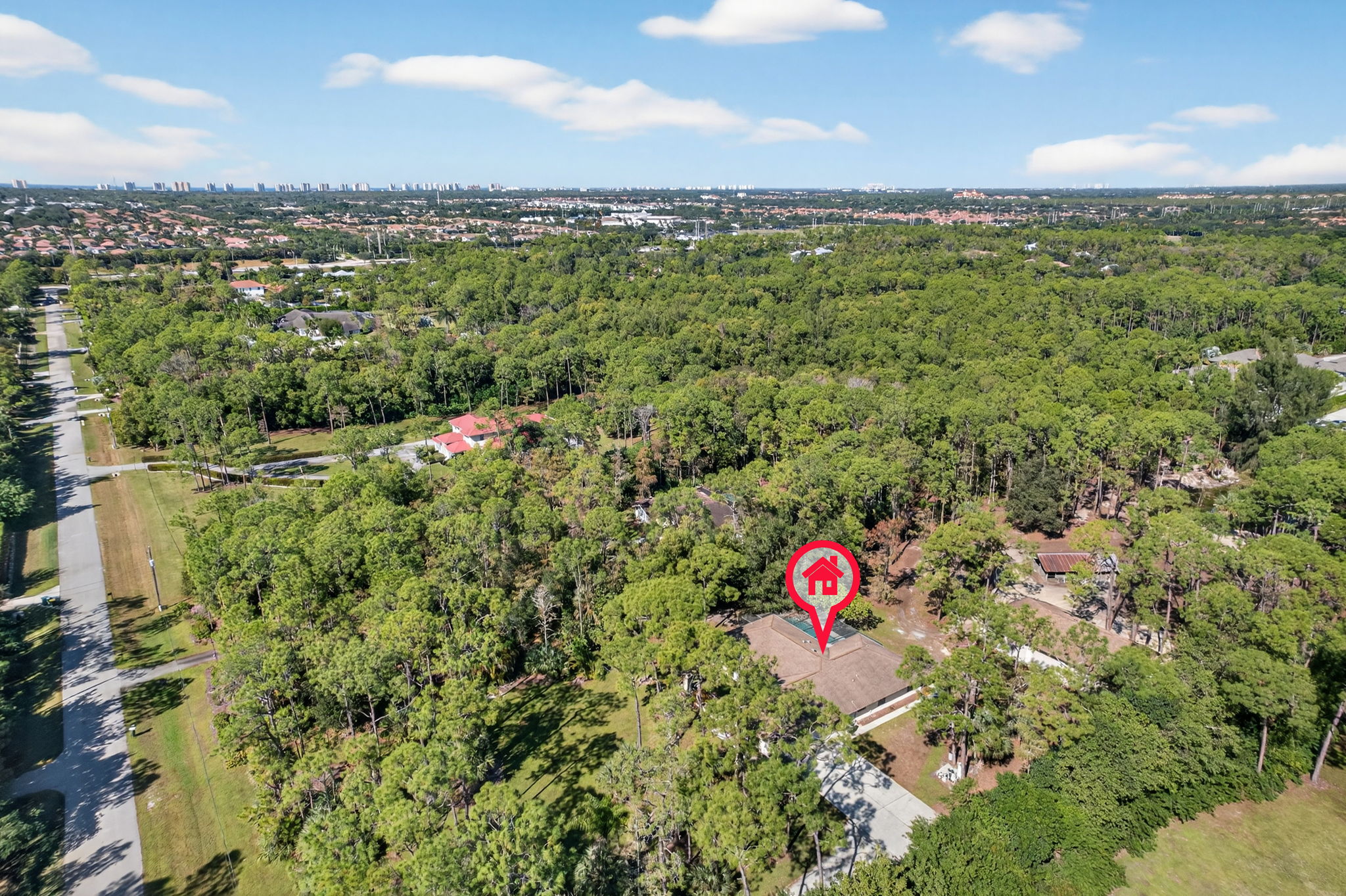 Aerial Front Exterior 2 - marker