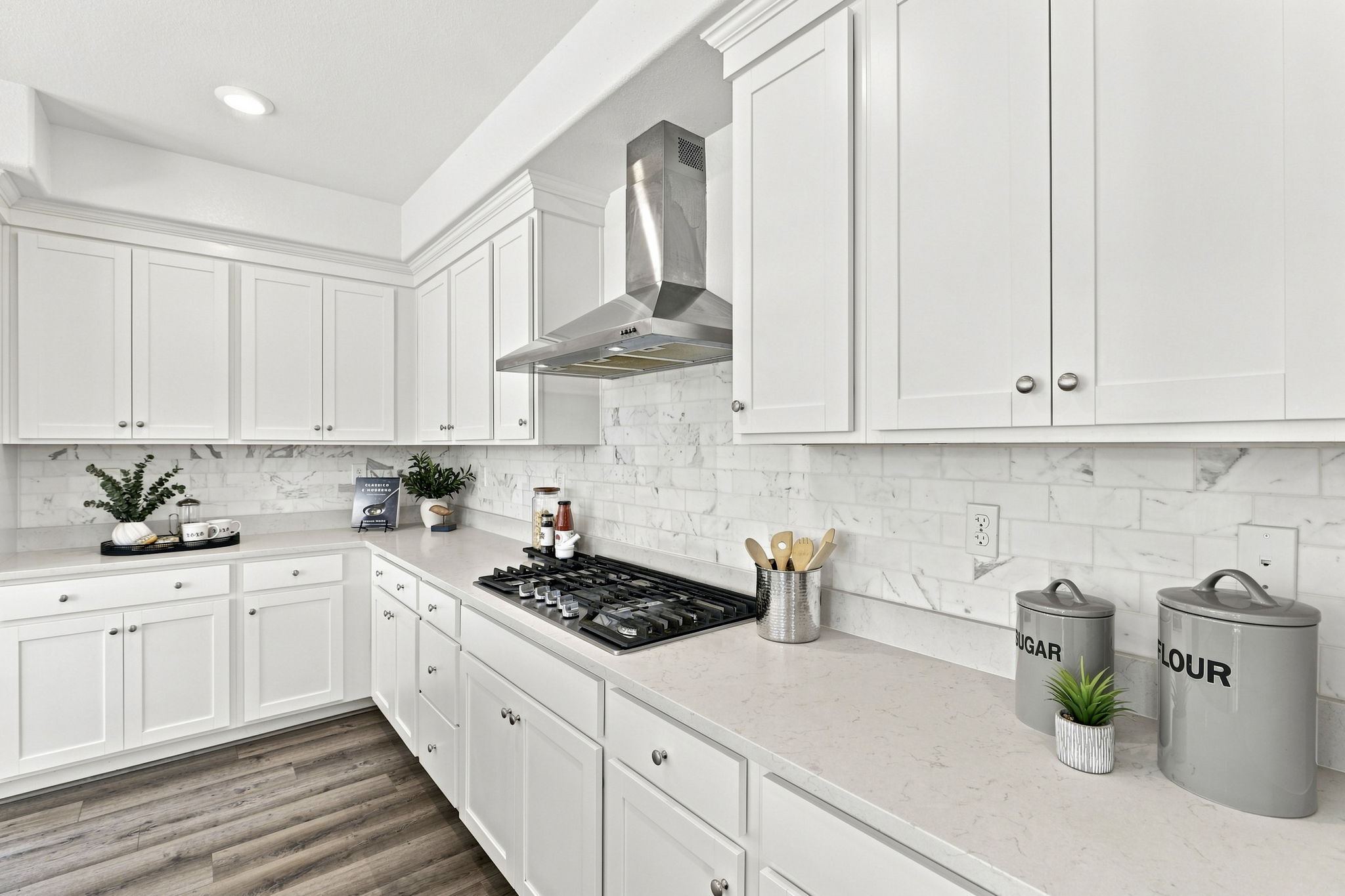 Kitchen with tons of cabinet