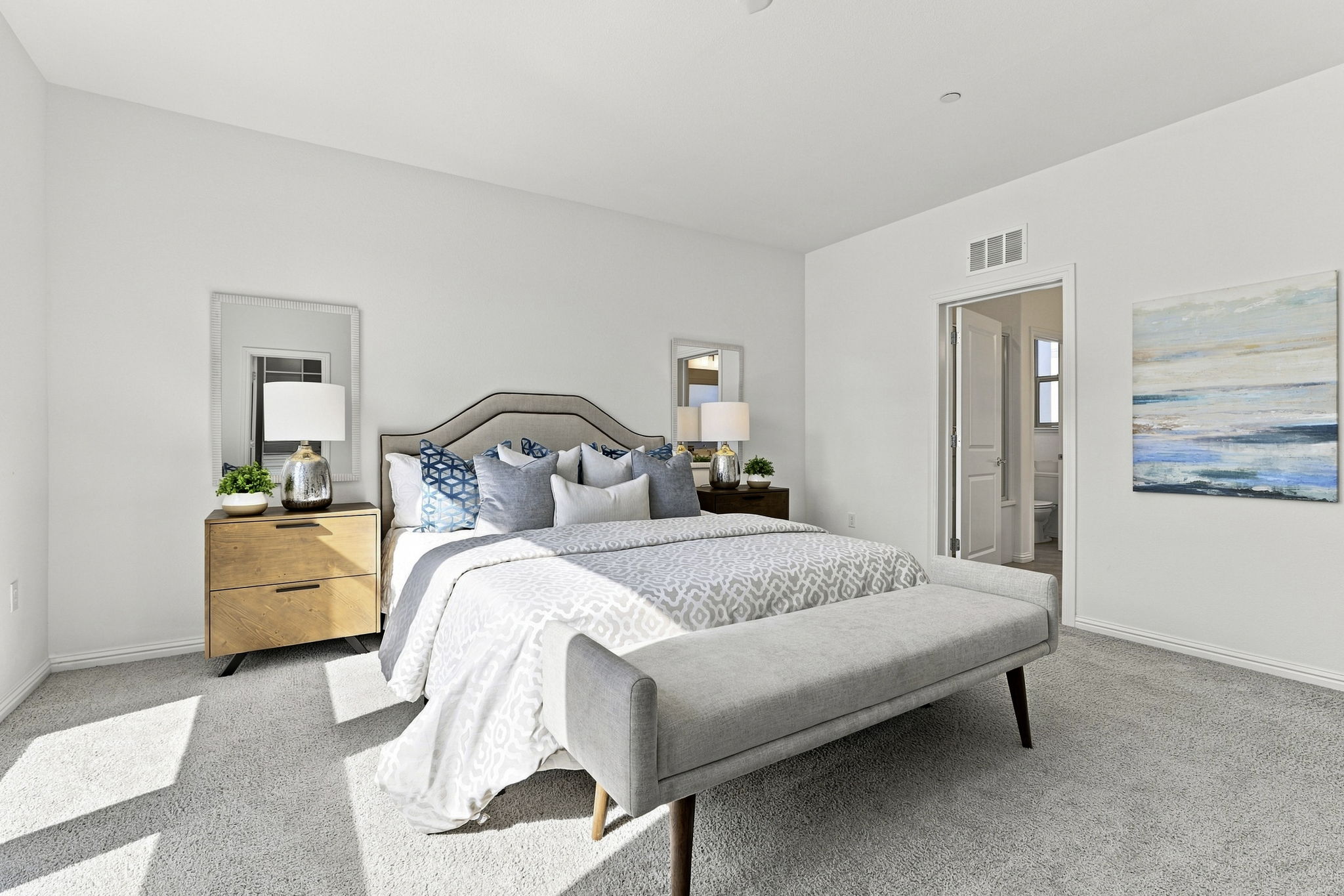 Spacious master bedroom