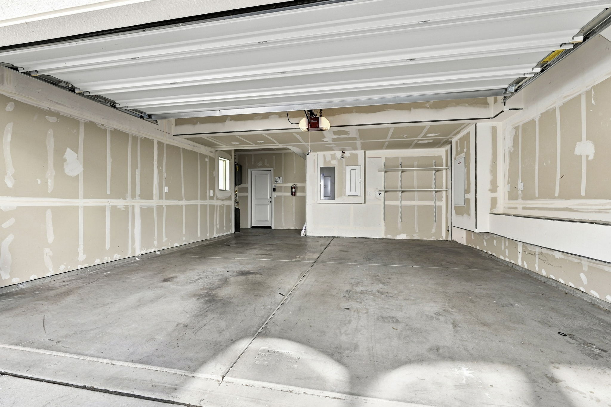 Two car side by side garage