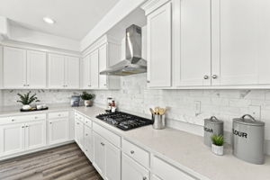 Kitchen with tons of cabinet