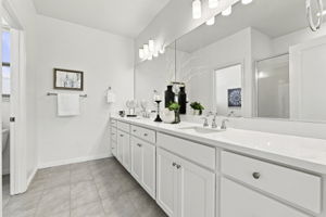 Spacious master bathroom